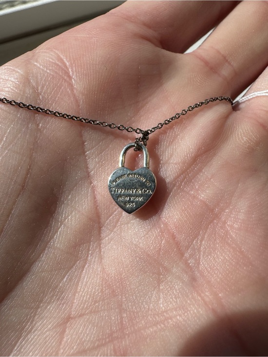Tiffany & Co. Jewelry - Tiffany & Co. Mini Heart Padlock Pendant Necklace - .925 Silver